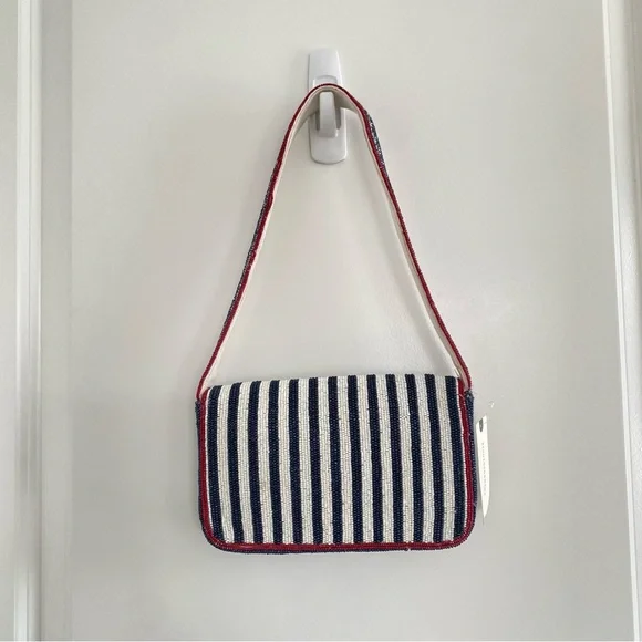 Anthropologie The Fiona Beaded Bag: Icon Edition Baseball - Picture 3 of 4